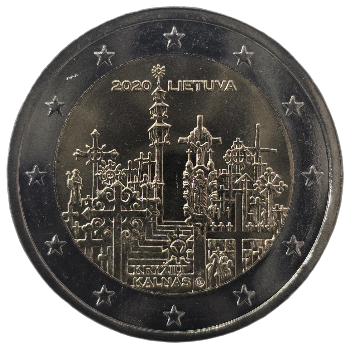 2 euros conmemorativa La Colina de las Cruces